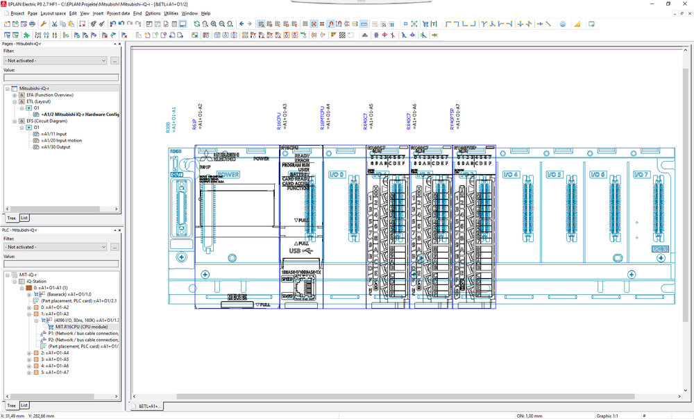 Intégration : Eplan et Melsoft iQ Works